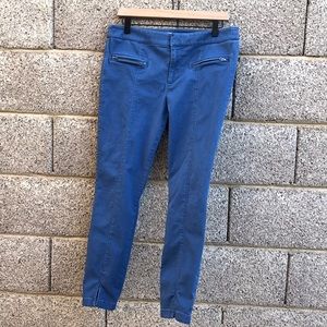 LOFT Blue Skinny Ankle Pants